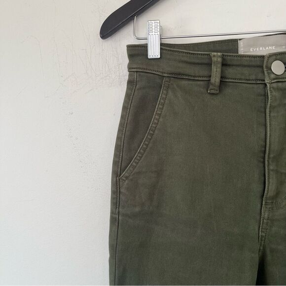 Everlane Olive Green "The Slim Leg Crop" Jeans - Picture 8 of 8